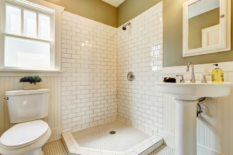 Compact Shower with Corner Seat
